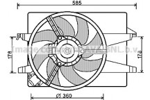 CLG FAN FORD FIESTA 03-09