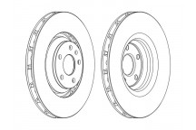 SGL BRK DISC FT AUDI TT 06-14