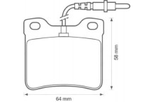 BRK PAD SET R PEUGEOT 89-06