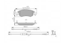 BRK PAD SET FT CITRO?N 01-08