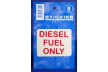 Diesel Fuel Red Sticker