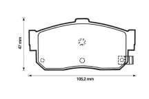 BRK PAD SET R INFINITI NISSAN 90-06
