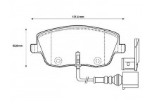 BRK PAD FT SEAT IBIZA VW POLO 00-10