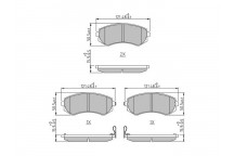 BRK PAD SET FT NISSAN 95-08