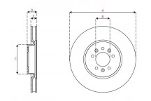 SGL BRK DISC FT PEUG 308 508 14-22