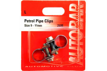 Autobar Petrol Pipe Clips 9?11mm Pack of 2