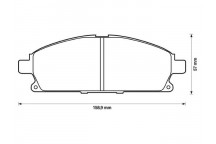 BRK PAD SET FT INFINITI NISSAN 93-13
