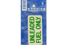 Un-Leaded Fuel Green Sticker