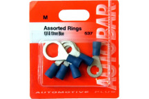 Autobar Assorted Ring Connectors 10mm Blue Pack of 6