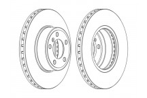 SGL BRK DISC FT BMW 730I 02-08