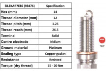 Spark Plug Land Rover Jaguar 12-22