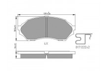 BRK PAD SET FT MAZDA 98-04