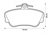 BRK PAD SET FT VOLVO 86-96