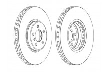 SGL BRK DISC FT BMW X5 X6 06-19