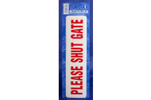 Please Shut Gate Sticker