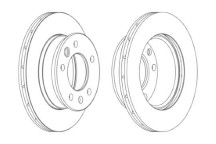 SGL BRK DISC FT MERC SPRINTER VW LT 95-06