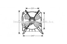 COOLING FAN SUZU BALENO 95-02