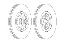 SGL BRK DISC FT AUDI A8 93-98