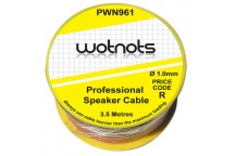 Pearl Automotive PWN961 Speaker Cable Reel - Gold 1 mm x 3.5