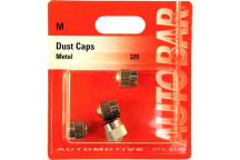 Autobar Dust Caps Metal Pack of 4