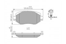 Brake Pad Set - Disc Brake Renault 15-25