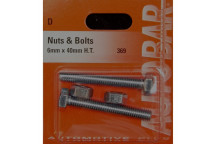 Autobar Nuts & Bolts 6mm x 40mm Pack of 2