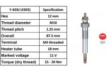 Glow Plug Vauxhall 88-02