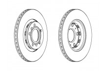 PR BRK DISC R AUDI A8 VW PHAETON 03-14