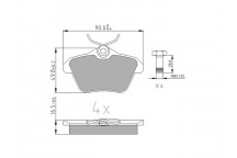 BRK PAD SET R ALFA ROMEO 92-07