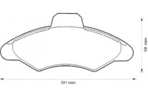 BRK PAD SET FT FORD 90-00