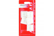 Autobar Cable Tie Bases Pack of 5