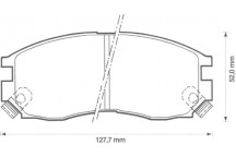 BRK PAD SET FT CHRYSLER HYUNDAI MITSUBISHI 87-08