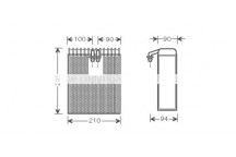 AC EVAP TOYO CAMRY 91-01