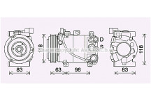 CMPRSSR KIA PICANTO 12-18