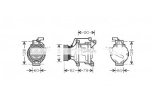 CMPRSSR TOYO COROLLA 03-07