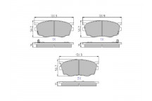 BRK PAD SET FT ISUZU MAZDA 90-05