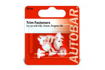 Autobar Trim Fasteners for Alfa/Citro?n/Peugeot Pack of 4