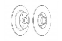 SGL BRK DISC R RENA MEGANE SCENIC 06-09