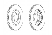PR BRK DISC FT SSANG REXTON 04-11