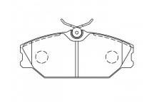 BRK PAD SET FT RENAULT 93-09