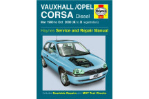 Workshop Service & Repair Manual Vauxhall Corsa Diesel 93-00