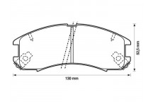 BRK PAD SET FT FORD MAZDA 83-04
