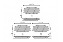 BRK PAD SET FT HYUNDAI KIA SSANGYONG 99-23