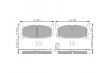 BRK PAD SET R MAZDA 98-05