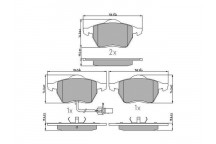 BRK PAD SET FT FORD SEAT VW 95-10