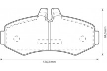 BRK PAD SET FT MERCEDES 95-06