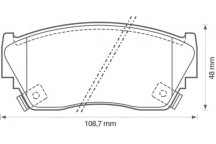 BRK PAD SET FT NISSAN 90-00