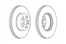 SGL BRK DISC FT MERC S500 S600 92-99