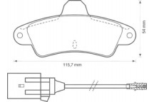 BRK PAD SET R FORD 93-01