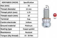 Spark Plug Audi Seat Skoda VW 15-24